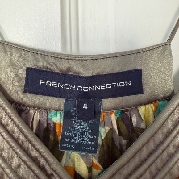 French Connection Abstract Print Flowy Top - Picture 4 of 4